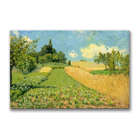 Alfred Sisley 'The Cornfield' Canvas Art,18x24